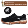 thumbnail image 2 of Hiking Shoes for Men Laceless Suede Breathable Slip Resistant Boots Lightweight Sneakers for Outdoor Walking Trekking Trail, 2 of 7