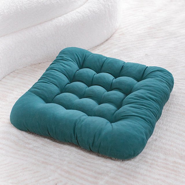 Solid Color Soft Chair Cushion 40*40cm Polyester Fiber (polyester) Chair Cushion Solid Wood Chair Cushion Simple Family Dining Chair Cushion