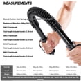 thumbnail image 3 of Heavy Duty Power Bar Twister Arm Muscle Strength Shoulder Chest Expander, 3 of 5