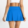 thumbnail image 5 of Xyxonk Royal Blue Skirt Women High Rise Tennis Skorts with Pockets Athletic Skorts Running Workout Skirt Summer Trendy Short Skirt Royal Blue L, 5 of 5