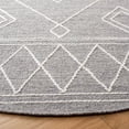 thumbnail image 3 of SAFAVIEH Kilim Chloe Tribal Area Rug, Grey/Ivory, 6' x 6' Round, 3 of 8
