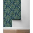 thumbnail image 5 of NextWall  Fruit Tree Peel and Stick Wallpaper 20.9 in. W x 18 ft. L - Navy Blue & Greenery, 5 of 8
