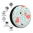 thumbnail image 4 of Gukieu Cute Flamingo Print Car Tire Cover, Adjustable Waterproof and Dustproof Tire Protection Cover, Suitable for SUV, Truck, Van-14 inch, 4 of 6