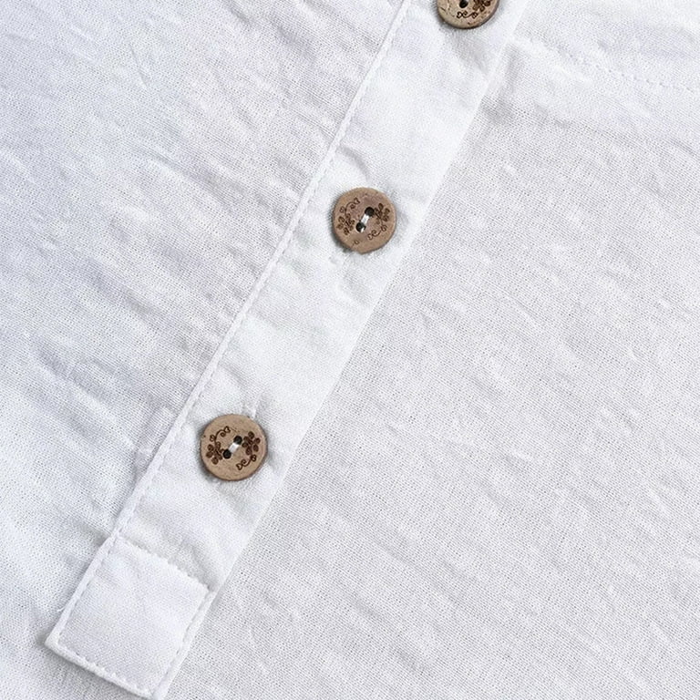 Womens Tops Short Sleeve Kaftan Baggy Button Cotton Solid Womens Tops Short Sleeve Kaftan Baggy Button Cotton Solid