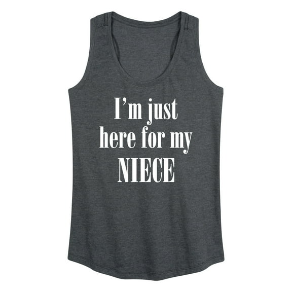 Instant Message - Here For My Niece  - Women's Racerback Tank Top