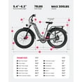 thumbnail image 4 of VEEFA Electric Bike for Adults 26" x 4.0" Fat Tire Ebike up to 28Mph Power by Peak 1000W Motor 48V 13Ah Built-in Removable Battery Mountain Bike UL 2849, 4 of 9