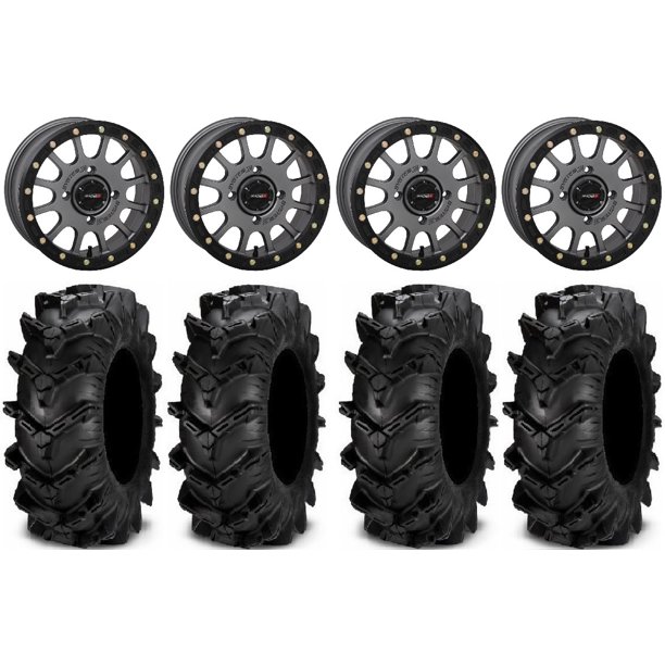 System 3 Sb 5 Grey 15 Wheels 32 Cryptid Tires Can Am Maverick X3 Honda Pioneer 1000 Talon Walmart Com