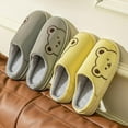 thumbnail image 2 of Warm And Non-slip Cotton Slippers Women's Autumn And Winter Home Use Thick Bottom Indoor Simple, 2 of 4