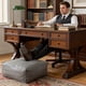 thumbnail image 4 of 45 x 45 x 15cm Lazy sofa with footstool opening for storage, 4 of 6