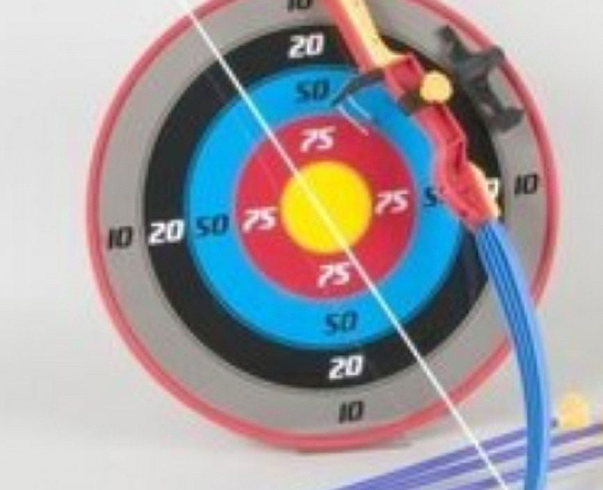 PlayWorld Giddyup! Buck's Toy Archery Bow And Arrow Set for Kids With Suction Cup Arrows And Target - Multicolor