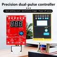thumbnail image 2 of "Double Pulse Spot Welder Controller Board 100A - Digital Display for Current/Time, DIY Welding Kit with Power-Off Memory & Foot Pedal Anti-Shake, 220V Transformer Compatible", 2 of 6