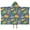 Blue Cartoon Dinosaurs, variant on Blue Cartoon Dinosaurs Party Pattern Hooded Bath Towel,50"x30" for Ages 3 To 12 Kids, Quick Dry Lightweight Soft Microfiber Hood Beach Towel Cover Up for Kids