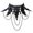 Black2, variant on 1Pcs Halloween Sexy Jewelry, Women Lace Choker Necklace, Black Neck Chain Collar Gothic Steampunk Pendant Skull Vintage for Vampire Wedding Party Cosplay 13.8 Inch
