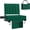 Green, variant on Stadium Seat for Bleachers with Back Support and Cushion, Bleacher Seats with Shoulder Strap and Cup Holder, Padded Portable Folding Comfort Stadium Chair, for Sports Events, Black (1pcs)