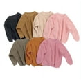 thumbnail image 2 of Chandail Tricoté pour Bébé Fille, Blouse Chandail, Chandail Molletonné Chaud à Col Rond, Manches Longues, Hauts pour Nourrisson et Tout-Petit, 2 of 5