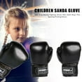 thumbnail image 5 of DYEXPRESS Boxing Gloves, Pro Training Sparring, Sponge PU Leather, Suitable for Children Aged 3-12, Heavy Punching Bag Focus Mitts Pads Workout, Ventilated Palm, Multi Layered, 1 Pair (Black), 5 of 8