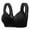Black, variant on Front Closure Bras for Women Comfortable No Underwire Push Up Bra for Women with Support