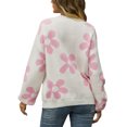 thumbnail image 3 of xiaxaixu Chandails Papillon pour Femmes Manches Longues Col Rond Épaules Tombantes Coupe Ample Tricot, 3 of 9