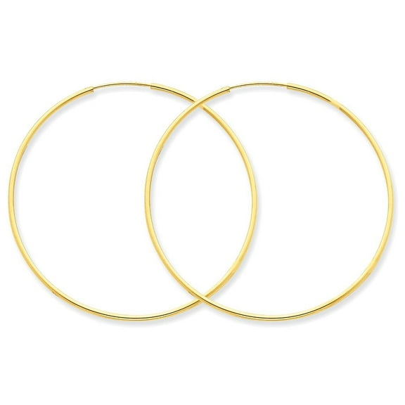 Primal Gold 14K Yellow Gold 1.25mm Endless Hoop Earring