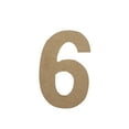 thumbnail image 1 of Wooden Number Unfinished, Rockwell Font, Craft Cutout, 1 of 2