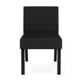 thumbnail image 2 of Waterfall Reception Waiting Room Armless Guest Chair / Black Steel / Black, 2 of 5