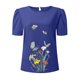 thumbnail image 3 of Gibobby Camiseta de manga corta para mujer Camiseta manga corta con cuello redondo y estampado flores para mujer(BU1,XL), 3 of 5
