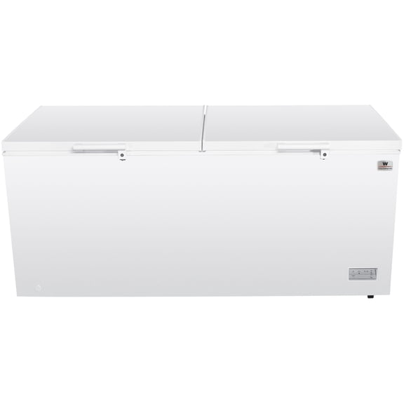 White-Westinghouse  Congelador Horizontal 25 Pies 708 Litros  Control Dual de Temperatura  Luz Interior  Cerradura con Llave  Alta Capacidad  Modelo WWCCF25708LHWDD