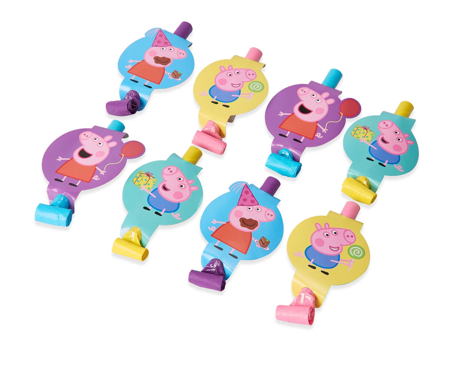 Peppa Pig Birthday Party Blowers, 8ct