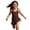Brown Swimwear, variant on CAIVO Girls One-Piece Swimsuit With Skirt Solid Color Two Piece Bathing Suit For Toddler Kids Adorable Summer Swimwear