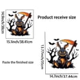 thumbnail image 4 of Adhesivos de pared para Halloween con conejito negro y conejito aterrador con guadaña, 4 of 4