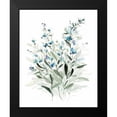 thumbnail image 2 of Robinson, Carol 20x24 Black Modern Framed Museum Art Print Titled - Delicate Blue Botanical I, 2 of 5