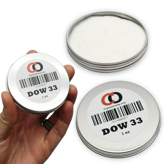 Captain O-Ring Pure DOW 33 Paintball Lubricant Grease 1 oz Jar DOW33 Paintball Marker Maintenance Lube