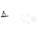 thumbnail image 1 of Figura de escritorio,Escultura abstracta de pensador para decoración de oficina y hogar.,Figura decorativa de escritorio,decoración minimalista para el hogar,Adhesivo de pared,Calcomanías de, 1 of 8