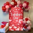 thumbnail image 6 of Happy Valentine''s Day Banner Decorations Romantic Hearts Love Hanging Background for Indoor Outdoor Valentines Day Home Door Banner Party Supplies, 6 of 7