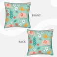 thumbnail image 3 of Bingfone Elephant and Flowers Linen Throw Pillow Covers Cushion Case Pocket Button Vintage Farmhouse Pillowcase for Sofa Couch Bed 16"x16", 3 of 9