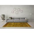 thumbnail image 3 of Ahgly Company Indoor Square Persian Yellow Bohemian Area Rugs, 5' Square, 3 of 4