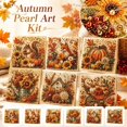 thumbnail image 4 of Autumn Pearl Painting Kit – Relaxing DIY Craft Fall Decor Artwork for Adults, Pumpkin Diamond Art Pearl Painting Kit for Beginner for Thanksgiving Holiday Gift, 4 of 4