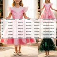 thumbnail image 4 of mgoYE Girls Dress Kids Halloween Flutter Sleeve Tulle Dresses Kids Halloween Birthday Gift Princess Dress, 4 of 6