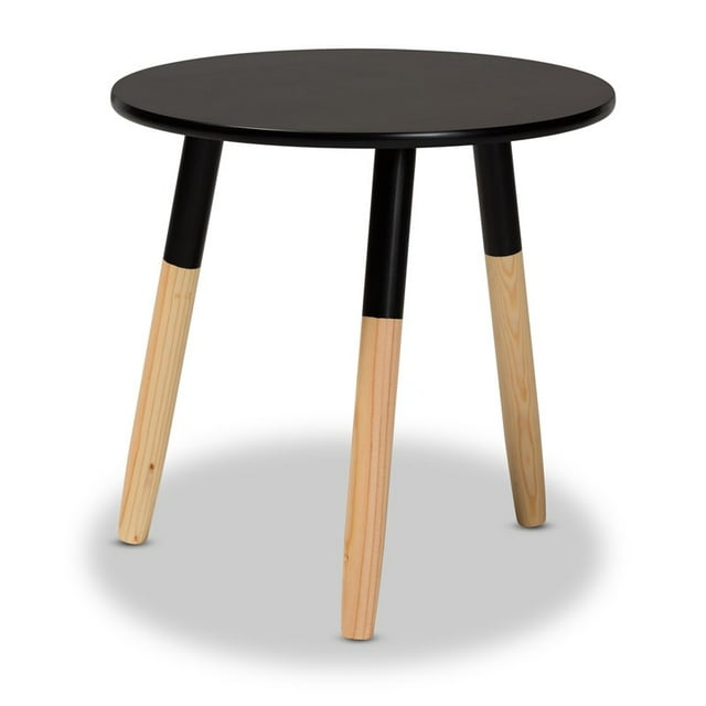 Baxton Studio Obert Two-Tone Black and Oak Brown Finished Wood Coffee Table