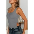 thumbnail image 4 of Womens Going Out Crop Tops Backless Tank Tops Summer Y2k Teen Basics Cute Clothes Light Gray XS, 4 of 7