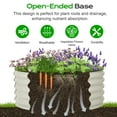 thumbnail image 6 of Aoodor 17" Tall 42" Metal Raised Garden Bed Kit, Outdoor Round Planter Box for Vegetables, Flowers, Herbs, Beige, 6 of 8