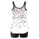 thumbnail image 4 of Trajes de baño tankini para mujer Trajes de baño de dos piezas con espalda de tiras y estampado conservador para mujer Traje de baño de dos piezas para mujer, 4 of 5