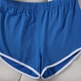 thumbnail image 5 of SWSMCLT Women's Gym Shorts Yoga Mid Rise Mid Thigh Stretchy Running Yoga Shorts Sexy Comfy Thin Summer Blue 8, 5 of 5