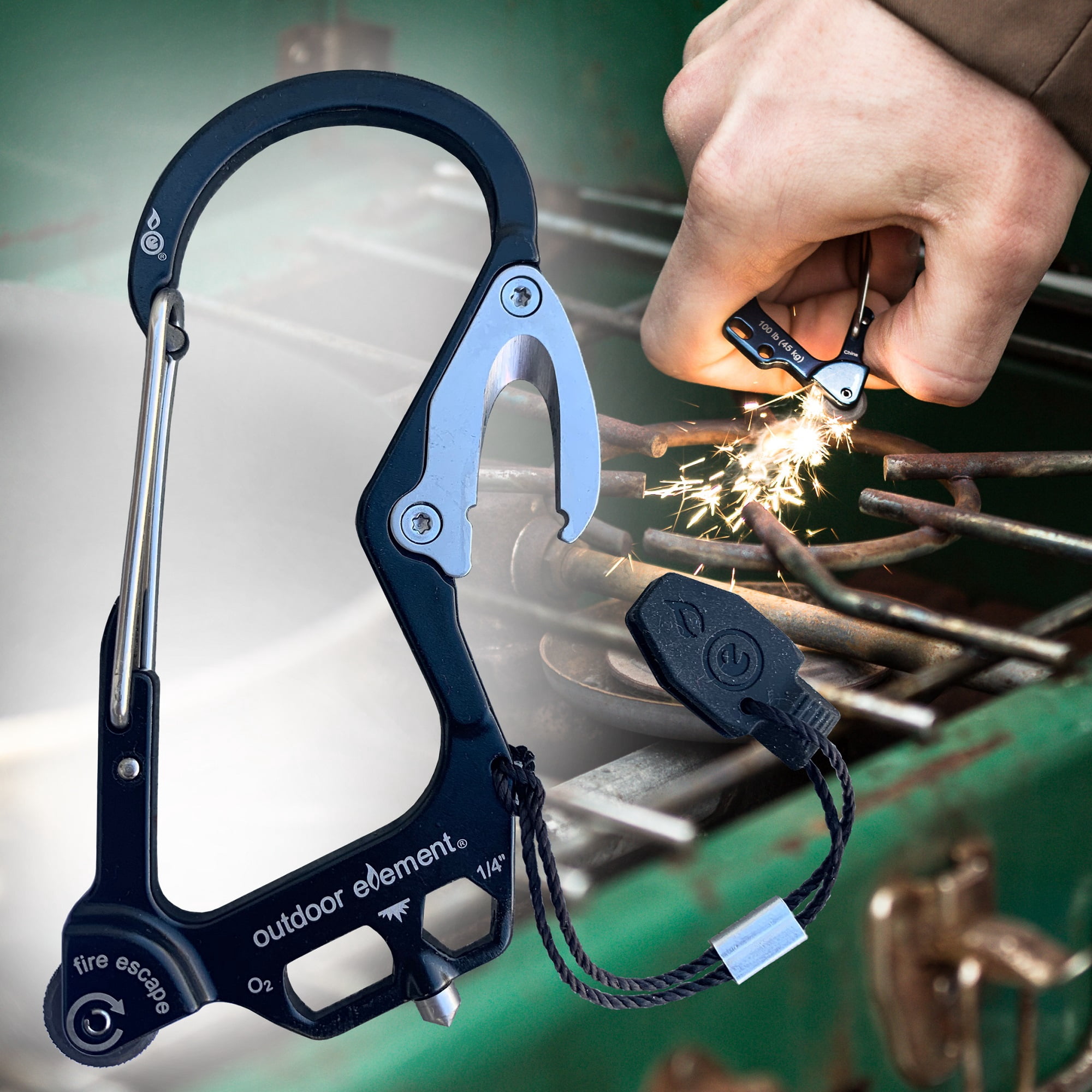 Fire Escape Multitool Carabiner