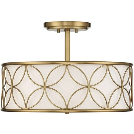 

4 Light Semi-Flush Mount in Transitional Style-13.5 inches Tall and 20 inches Wide-Warm Brass Finish Bailey Street Home 159-Bel-4636382