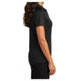 thumbnail image 4 of Yellow Rooster Women's Diamond Jacquard Polyester Polo Black XS, 4 of 6