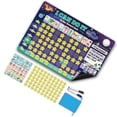 thumbnail image 1 of Children Behavior Star Reward Chore Chart with Full Independence Development Lodestone Dry Dinosaur Self-discipline Form Sticker for Home, 1 of 9