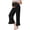 Black, variant on Solid Color Pregnancy Maternity Women Flared Wide Leg Casual Pants