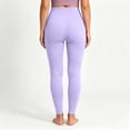 thumbnail image 4 of JGGSPWM (XL-6XL) Plus Size Women's Ultra Soft High Waisted Seamless Leggings Inner Wear Thin Tummy Control Yoga Pants Purple XXXXL, 4 of 9