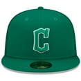 thumbnail image 2 of Men's New Era Green Cleveland Guardians 2022 St. Patrick's Day 59FIFTY Fitted Hat, 2 of 5